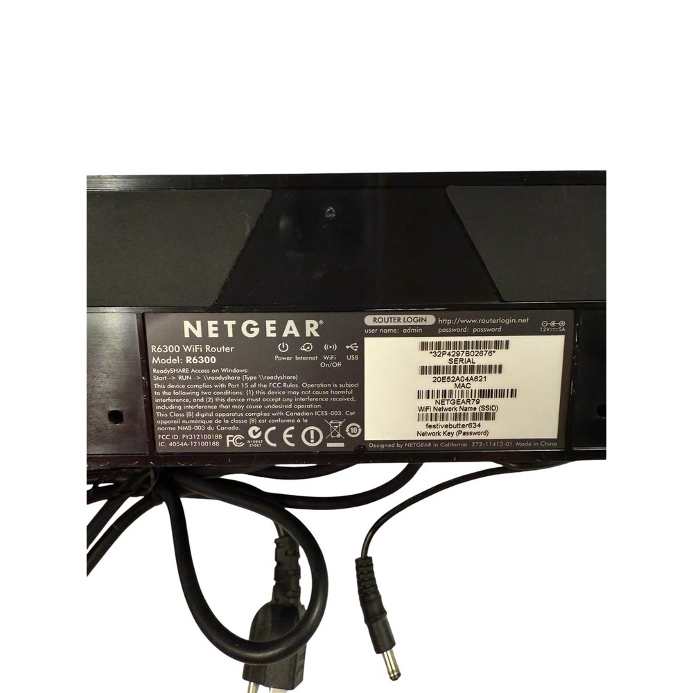 NETGEAR R6300 Smart WiFi Router AC1750‎ Dual Band Gigabit Pre-owned - Picture 3 of 3